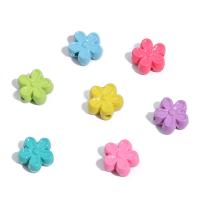 Zink legering Blomsterperler, Zinc Alloy, Flower, malede, du kan DIY, flere farver til valg, nikkel, bly & cadmium fri, 7mm, Hole:Ca. 1mm, 2pc'er/Bag, Solgt af Bag