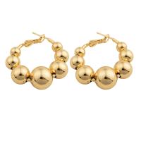 Brass Leverback Earring plated for woman golden Sold By Pair