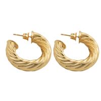 Brass Stud Earring plated for woman golden Sold By Pair