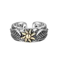 Sinc Alloy Finger Ring, plátáilte, unisex, dath bunaidh, Díolta De réir PC