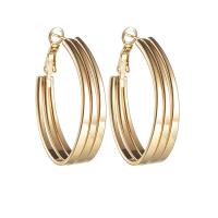 Stainless Steel Lever Terug Earring, 304 roestvrij staal, plated, mode sieraden & voor vrouw, gouden, 39x9mm, Verkocht door pair