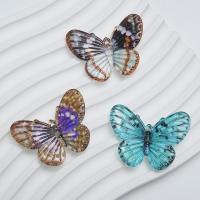 Mobile Phone DIY Decoration Acrylic Butterfly epoxy gel 41mm Approx Sold By Bag