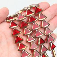 Fashion Glasperler, Glas, Triangle, du kan DIY, flere farver til valg, 12x16mm, Ca. 20pc'er/Strand, Solgt af Strand