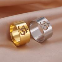 Anillo de dedo de acero inoxidable, acero inoxidable 304, chapado, Joyería & unisexo & diverso tamaño para la opción, más colores para la opción, libre de níquel, plomo & cadmio, width:9.8mm, Vendido por UD