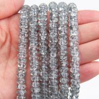 Mode Glasperlen, Glas, flache Runde, DIY, keine, 8x4mm, ca. 88PCs/Strang, verkauft von Strang