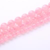 Prirodna ruža kvarca kuglice, Rose Quartz, Krug, možete DIY & različite veličine za izbor, roze, Prodano Per Približno 38 cm Strand