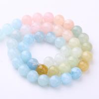 Gemstone Jewelry Beads Morganite Round DIY mixed colors Sold Per Approx 38 cm Strand