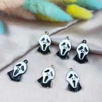 Sinc Alloy Skull Pendants, Blaosc, plátáilte, DIY & cruan, dathanna níos mó le haghaidh rogha, 15x25mm, Díolta De réir PC