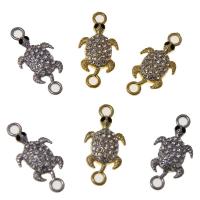 Zinklegering dieren connectors, Zinc Alloy, plated, DIY & micro pave zirconia, meer kleuren voor de keuze, 26.20x12.50x32mm, Verkocht door PC