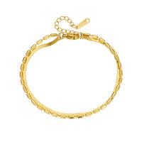 Bracciale gioielli in acciaio inossidabile, 304 acciaio inox, with 5CM extender chain, per la donna, nessuno, Lunghezza Appross. 17 cm, Venduto da PC