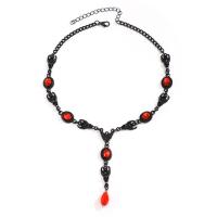 alliage de zinc Collier et bracelet, avec verre, peinture, style gothique & Bijoux d'Halloween & styles différents pour le choix & pour femme, Vendu par PC