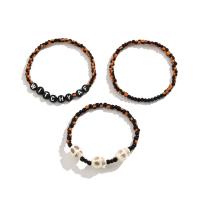 Seedbead Armband-Set, met Kristal & Acryl, drie stuks & Halloween Jewelry Gift & voor vrouw, Lengte Ca 7 inch, Verkocht door Stel