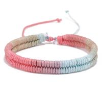 Trendy Wax cord armbanden, handgemaakt, Verstelbare & mode sieraden & uniseks, meer kleuren voor de keuze, Lengte Ca 26 cm, Verkocht door PC