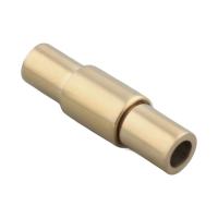 RVS magnetische sluiting, 304 roestvrij staal, DIY, gouden, 21.50x6.50mm, Gat:Ca 3.5x3.5mm, 10pC's/Lot, Verkocht door Lot