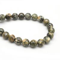 Gemstone Jewelry Beads Kambaba Jasper Round polished DIY green Sold Per Approx 38 cm Strand