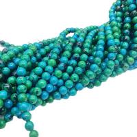 Gemstone Jewelry Beads Chrysocolla Round DIY mixed colors Sold Per Approx 38 cm Strand