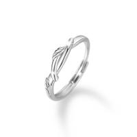 Par Finger Ringar, 925 sterling silver, Justerbar & mode smycken & micro bana cubic zirconia, nickel, bly och kadmium gratis, Storlek:7, Säljs av PC