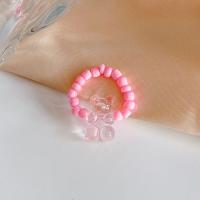 Acryl Fingerring, mit Seedbead, Modeschmuck & elastisch, keine, Größe:6, verkauft von PC