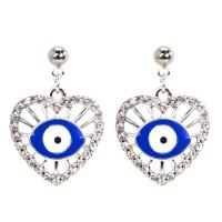 Zinc Alloy Drop Earring, forgyldt, forskellige stilarter for valg & for kvinde & emalje & med rhinestone & hule, Solgt af par