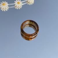 Resin fingerring, for kvinde, flere farver til valg, Outer diameter about 2.7*2.4cm; Internal strength about 1.8*1.8cm, Solgt af PC