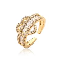 Cubi Circonia Micro Pave anello in ottone, placcato, gioielli di moda & diversi modelli per la scelta & Micro spianare cubic zirconia, nessuno, assenza di nichel,piombo&cadmio, Ring inner diameter:17 ~19mm, Venduto da PC