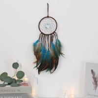 Мода Dreamcatcher, перья, с Хлопковая нить & деревянный & пластик & Железо, Ловец снов, для дома и офиса & отверстие, разноцветный, 120x500mm, продается PC