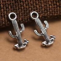 Zinklegering Hangers, Zinc Alloy, Opuntia Stricta, antiek zilver plated, DIY, 22x9x3mm, Verkocht door PC