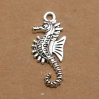 Zinc Alloy Animal Pendler, Seahorse, antik sølv farve forgyldt, du kan DIY, 29x16x2.60mm, Solgt af PC