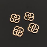 Haar stok bevindingen, Zinc Alloy, Bloem, gold plated, DIY, 12x12mm, Verkocht door PC