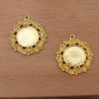 Zink-Legierung Cabochon Weissgold, Zinklegierung, plattiert, DIY, keine, frei von Nickel, Blei & Kadmium, Outer diameter 22mm, Setting 12mm, ca. 50PCs/Tasche, verkauft von Tasche