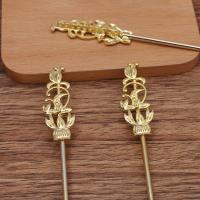 Hair Stick Findings Zinc Alloy plated DIY & for woman nickel lead & cadmium free Sold By Bag