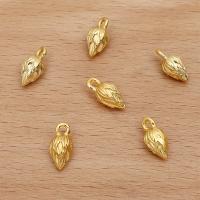 Zinc Alloy Flower Pendler, Flower Bud, forgyldt, du kan DIY, flere farver til valg, nikkel, bly & cadmium fri, 7x14mm, Ca. 100pc'er/Bag, Solgt af Bag