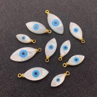 Evil Eye Hangers, Schelp, DIY & verschillende grootte voor keus & glazuur, wit, Verkocht door PC