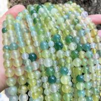 Perline in agata, agate, Cerchio, DIY & formato differente per scelta, verde, Venduto da filo