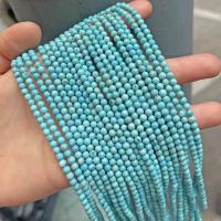 Turquoise Kralen, Natuurlijke Turquoise, Ronde, DIY & verschillende grootte voor keus, blauw, Per verkocht Ca 38 cm Strand