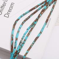 Gemstone Jewelry Beads Impression Jasper Column DIY blue Sold Per Approx 38 cm Strand