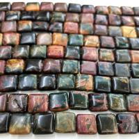 Gemstone Jewelry Beads Picasso Jasper Square DIY brown Sold By Strand