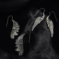 Sinc Alloy Earrings, Angel Sciathán, plátáilte, jewelry faisin & do bhean, dathanna níos mó le haghaidh rogha, nicil, luaidhe & caidmiam saor in aisce, Díolta De réir Péire