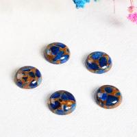 Cabujones de Gema, Cloisonne Stone, Redondo aplanado, pulido, Bricolaje, azul, 14mm, Vendido por UD