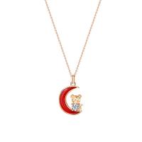 Kubni cirkonij Micro Pave Sterling Silver Ogrlica, 925 Sterling Silver, s Red Agate, s 1.97inch Produžetak lanac, pozlaćen, modni nakit & micro utrti kubni cirkonij & za žene, više boja za izbor, nikal, olovo i kadmij besplatno, Dužina Približno 15.74 inčni, Prodano By PC