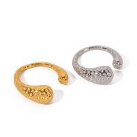 Rozsdamentes acél Finger Ring, 304 rozsdamentes acél, divat ékszerek & a nő, több színt a választás, inner diamete 17.1mm, Által értékesített PC