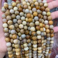 Grânulos de gemstone jóias, Pedra crisântemo natural, Roda, DIY & tamanho diferente para a escolha, amarelo, vendido por Strand