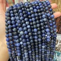 Natural Sodalite Beads Round DIY blue Sold By Strand