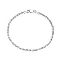 Sidabro apyrankės, 925 Sterling Silver, padengtą, unisex & skirtingo dydžio pasirinkimo, sidabras, Pardavė PC