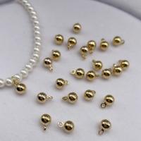 Brass Jewelry Pendants Round gold color plated DIY nickel lead & cadmium free Sold By PC