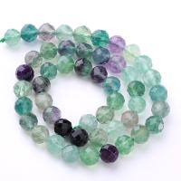 Perline fluorite, Cerchio, DIY & formato differente per scelta, multi-colore, Venduto da filo