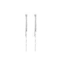 925 Sterling Silver Thread Through Earrings fashion jewelry & for woman nickel lead & cadmium free Sold By Pair