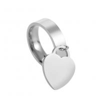 Pár prsteny, 304 Stainless Steel, Srdce, módní šperky & unisex & různé velikosti pro výběr, více barev na výběr, ring width 6mm,ring thickness 2mm, Prodáno By PC