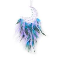 Fashion Dreamcatcher, Eisen, mit Baumwollfaden & Lederband & Feder & Kunststoff, für Zuhause und Büro & verschiedene Stile für Wahl, keine, 550mm, verkauft von PC