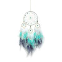 Mode Dreamcatcher, plume, avec Fil de coton & bois & fer, fait à la main, pour la maison et le bureau & styles différents pour le choix, couleurs mélangées, 660mm, Vendu par PC